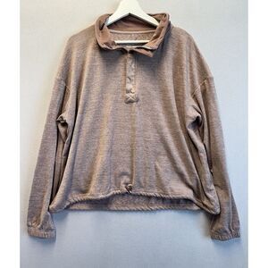 Avalanche Women's Lightweight 1/4 Zip Pullover Drawstring Hem Activewear Sweater